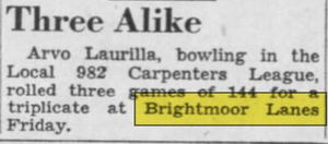 Brightmoor Lanes - Sept 1952 Article (newer photo)